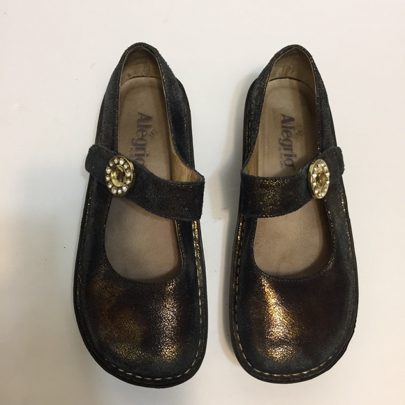 Alegria Palmona Mary Jane Metallic Shoes. 37 - Picture 2 of 8
